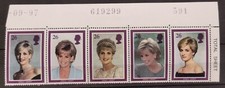 1998 03.02 Omaggio alla Principessa Diana serie completa nuovo MNH** N7009