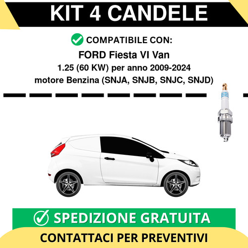 Kit candele per ford fiesta - per,