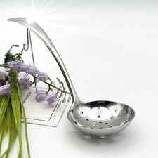 Cucchiaio posata antica mestolino traforato colino spargi zucchero epoca '900 