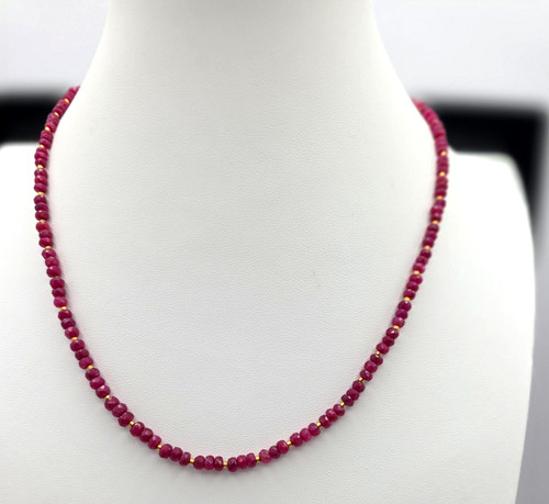 Collana rondelle sfaccettate - collana,