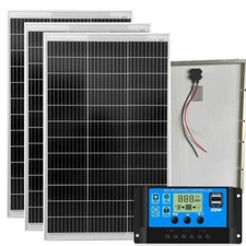 KIT 300W Pannello Solare Monocristallino 21V fotovoltaico regolatore carica 30A