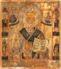 Antica Icona Russa "San Nicola