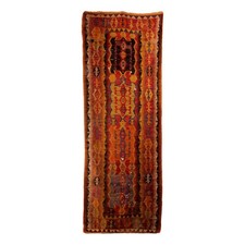Tappeto Kilim Antico Lana Nodo Fine Manaule Turchia 360 x 132 cm
