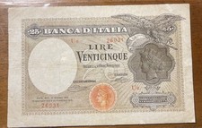 REGNO D’ITALIA BANCONOTA 25