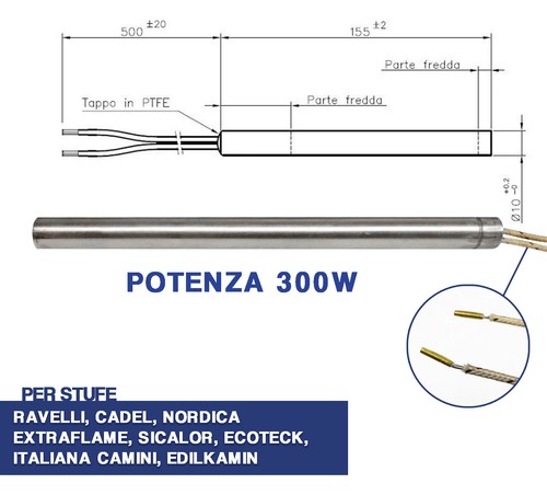 Candeletta accensione stufa - accensione,