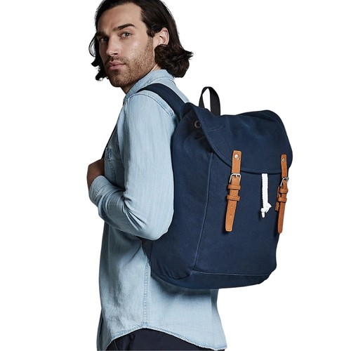 Zaino quadra vintage tela - in,