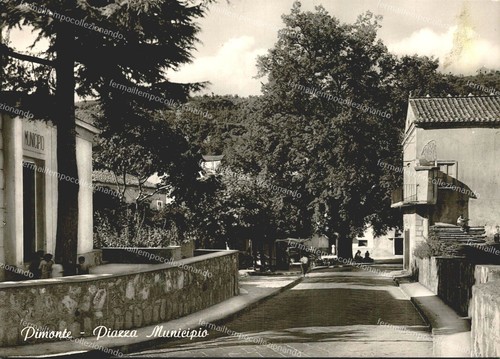 C783 cartolina pimonte piazza - cartolina,