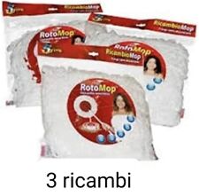Ricambio Panno Tondo 3 pezzi in Microfibra per Rotomop Super Five Originale 