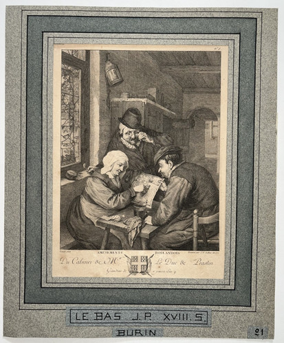 Amusements hollandois gravure - hollandois,