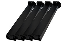 4x Gamba Tavolo Nero Piedino