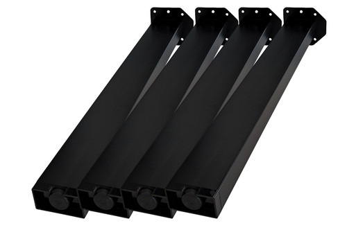 Gamba tavolo nero piedino - nero,
