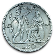 Regno italia lire 1927 - d'italia,
