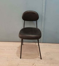 51010 Poltroncina in pelle nera