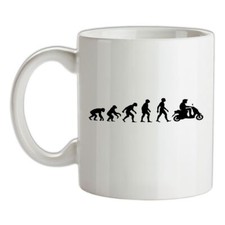Ciclomotore Evolution Of Man - Tazza Ceramica - Moto Scooter Rider Biciclette