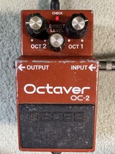 Boss OC-2 Octaver Analog Guitar Effects Pedale Fat Sound Usato Giappone