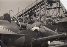 VER) FOTOGRAFIA VINTAGE MONTAGNE RUSSE LUNA PARK GIOSTRA AEROPLANI ROLLERCOASTER