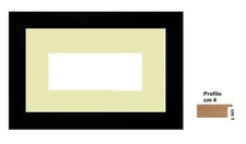 Cornice in legno nera classica