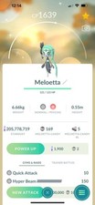 Raro Pokémon MELOETTA Lucido