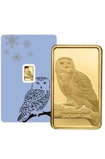 Lingotto d'oro 1 g Pamp Snowy Owl Suisse Svizzera 1 grammo oro fino 24 carati