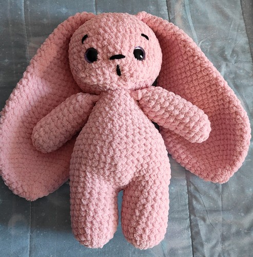Pupazzo coniglio rosa peluche - pupazzo,