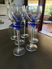 Calici Vetro Artistico Vintage Ditta IVV