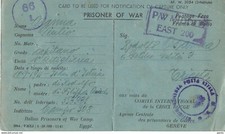 CARTOLINA PRIGIONIERI POW CAMP