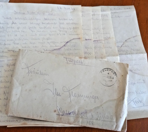 Busta con lettera feldpost - busta,