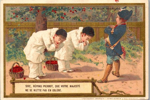 Chromos bon marche voir - au,