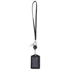Porte-badge vertical en strass