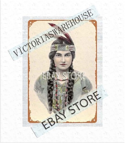 1910 fanciulla indiana nativi