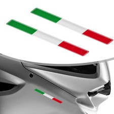 2 adesivi 3D Italia bandiera