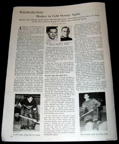 Nhl hockey trades 1934 - nhl,
