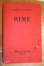 DANTE ALIGHIERI - RIME (1^ ED