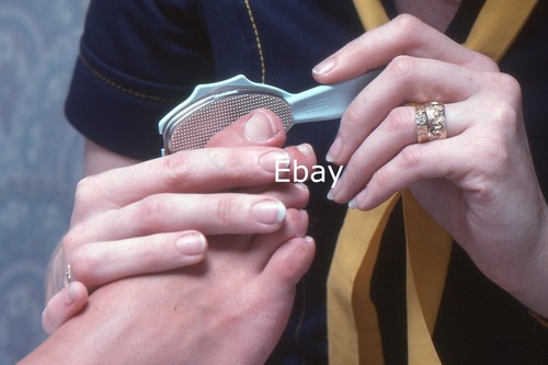 35mm slide close of woman - slide,