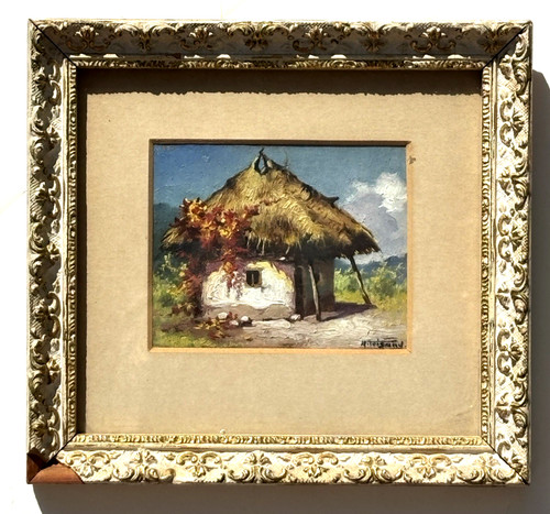 Quadro tetto paglia artista