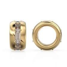 Baguette Natural Diamond Charm