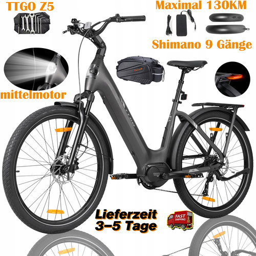 Bicicletta elettrica - elettrica, 27.5"