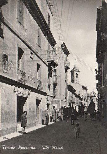 1952 cartolina tempio - cartolina,