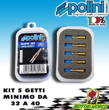 KIT 5 GETTI DEL MINIMO POLINI  PER CARBURATORI CP POLINI DAL 32 34 36 38 40