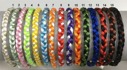 Bracciale multicolore nylon - , e