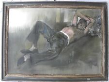 Alberto SUGHI (Cesena 1928-Bologna 2012) La siesta del muratore TELA cm 86x121