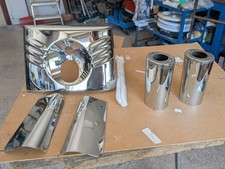 Harley Davidson Fat Boy Cover Cromate E Faro Completo