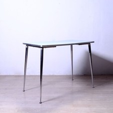 Tavolo da pranzo anni '60 formica azzurro made in Italy