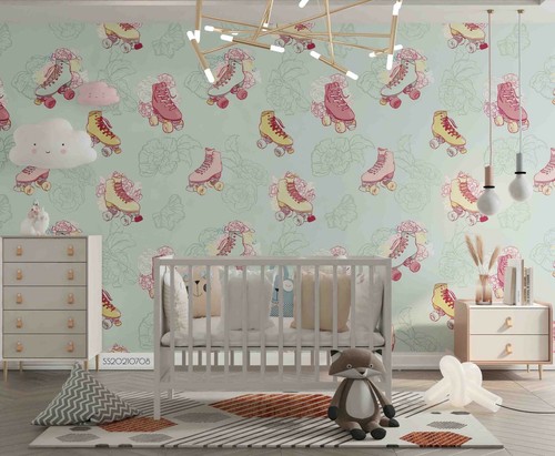 Pattini rotelle rosa 3d - pattini, a