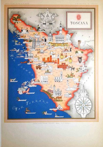 Toscana carta geografica - toscana,