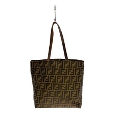 Borsa tote in tela marrone