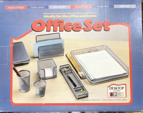 Set scrivania metallo - set,