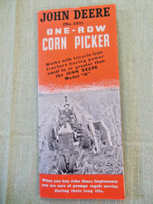 John Deere n. 1944 vintage 101 Brochure raccogli mais una fila