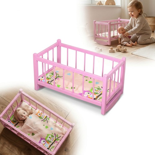 Culla rosa con materasso - , +
