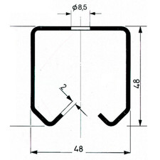 Omge art 50.030 track rod 3 mt